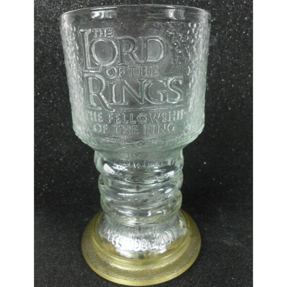 Vintage 2001 The Lord of the Rings Frodo Glass Goblet Light Up Burger King - Picture 1 of 5